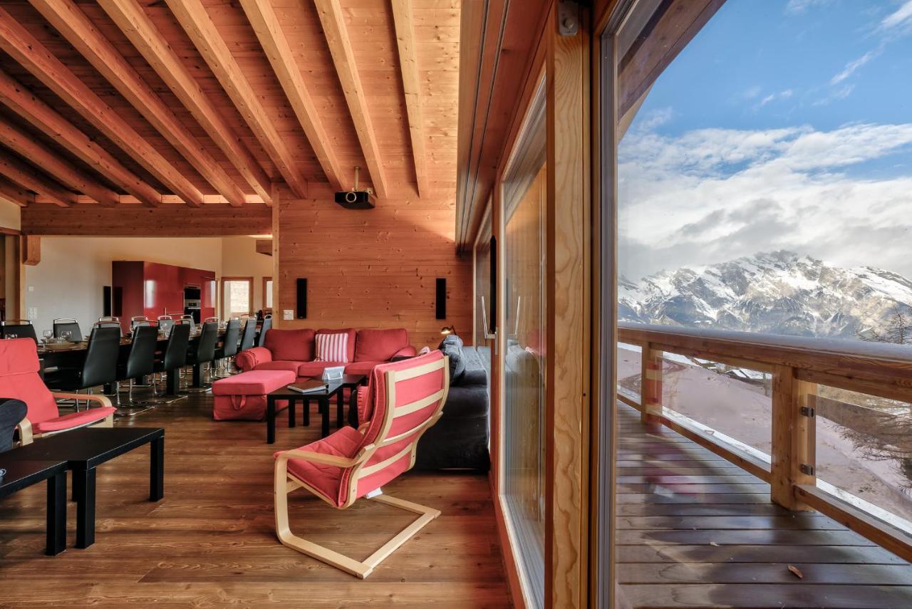 Chalet Flocon De Neige - Jacuzzi - Sauna La Tzoumaz Exterior photo