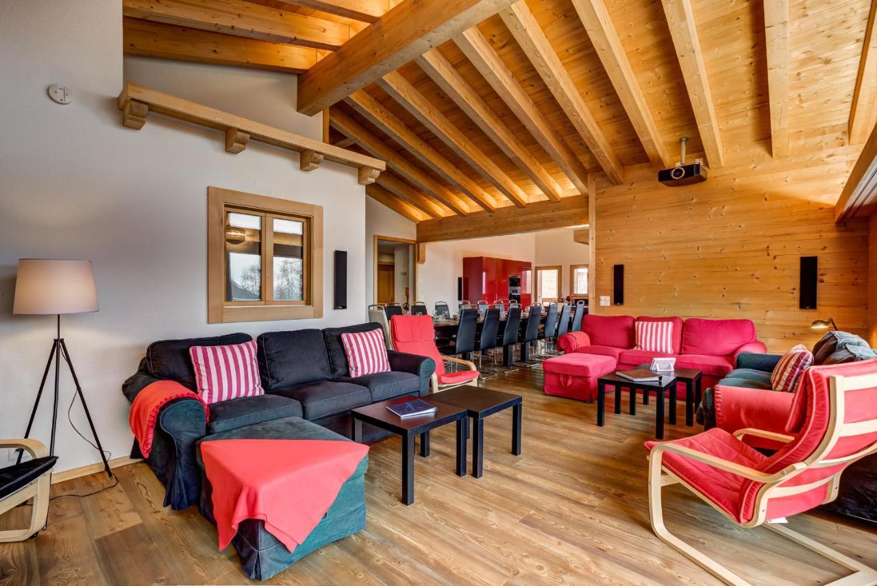 Chalet Flocon De Neige - Jacuzzi - Sauna La Tzoumaz Exterior photo