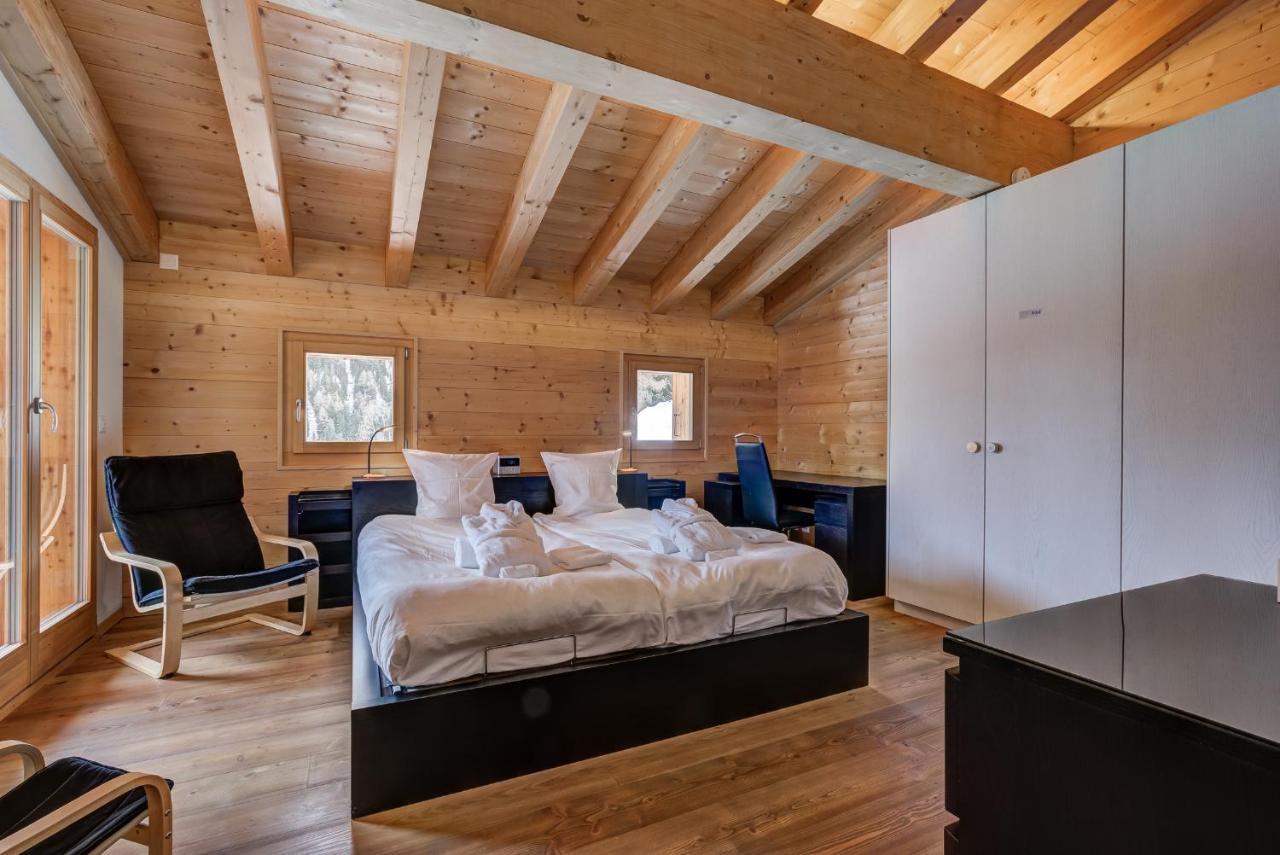 Chalet Flocon De Neige - Jacuzzi - Sauna La Tzoumaz Exterior photo