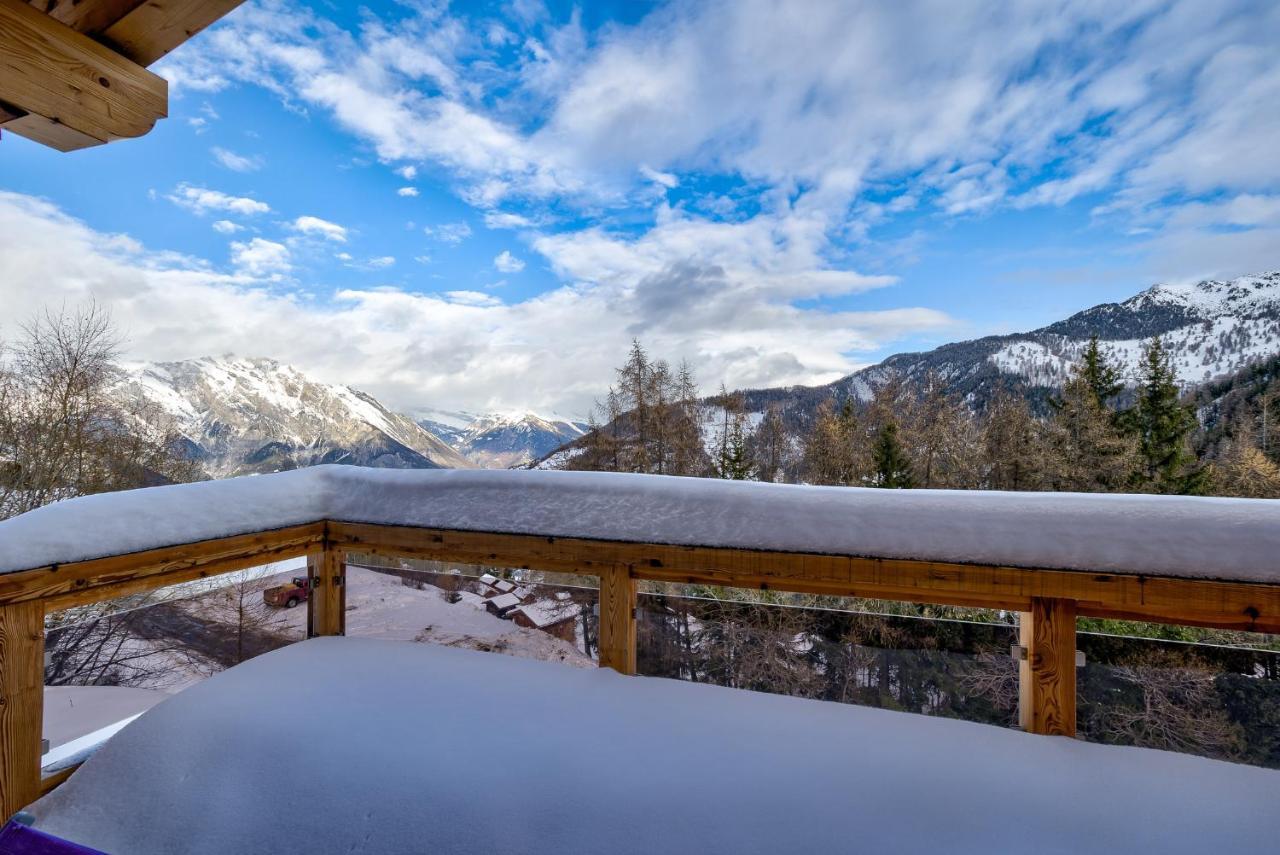Chalet Flocon De Neige - Jacuzzi - Sauna La Tzoumaz Exterior photo